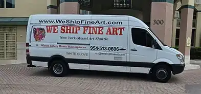 fine art courier service van