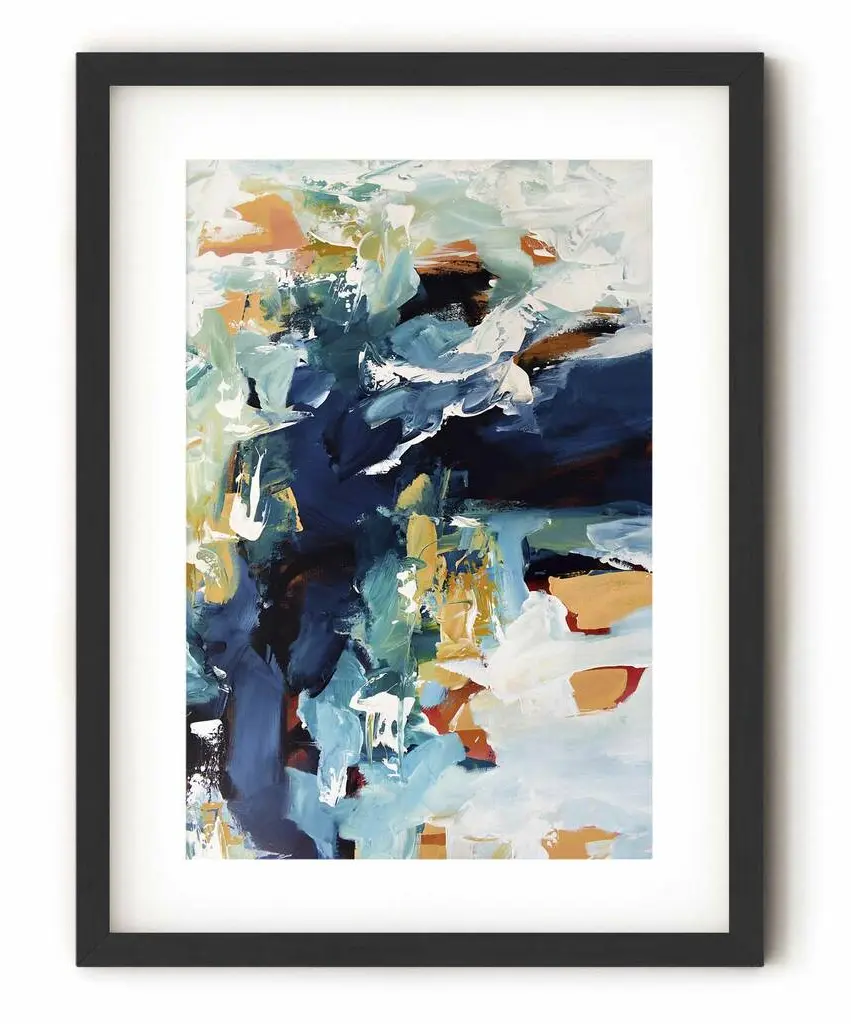 framed abstract expressionism painting art delivery