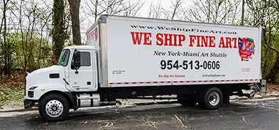 new york miami art shuttle truck
