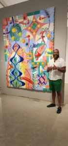 oversized fine art installation and gallery logistics