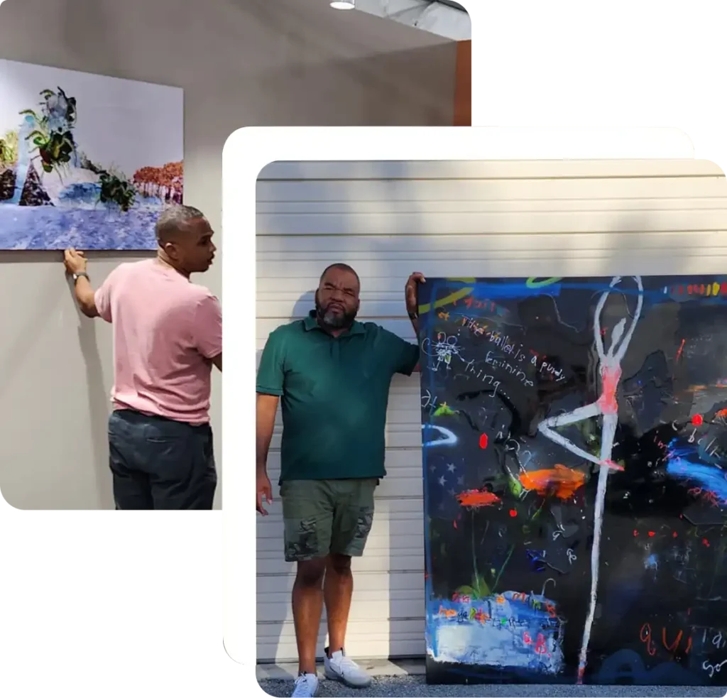 professional fine art installation and white glove handling
