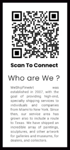 weshipfineart company profile and contact qr code