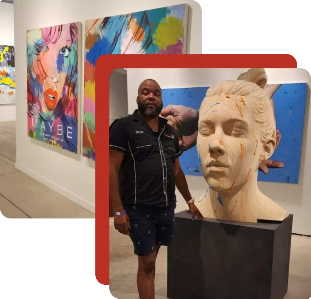 white glove fine art installation and sculpture handling